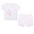 Ensemble t-shirt et short bébé en coton bio sleep time Rose 1 - vertbaudet enfant 