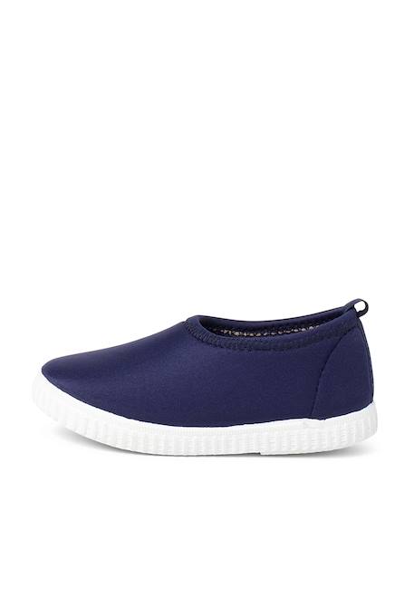 Tennis pour enfants style néoprène Bleu marine+Brun+Fucsia 1 - vertbaudet enfant 
