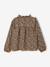 Blouse fille gaze de coton motif zébré chocolat 4 - vertbaudet enfant 