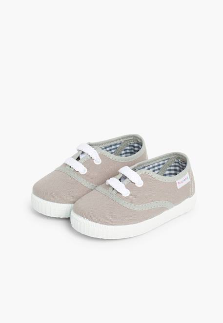 Baskets enfant avec lacets Blanc+Bleu marine+Gris+Rouge 16 - vertbaudet enfant 