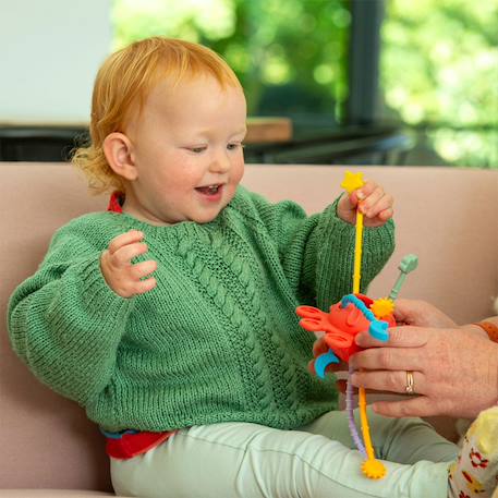 Jouet à tirer sensoriel arc-en-ciel Multi-coloured 4 - vertbaudet enfant 