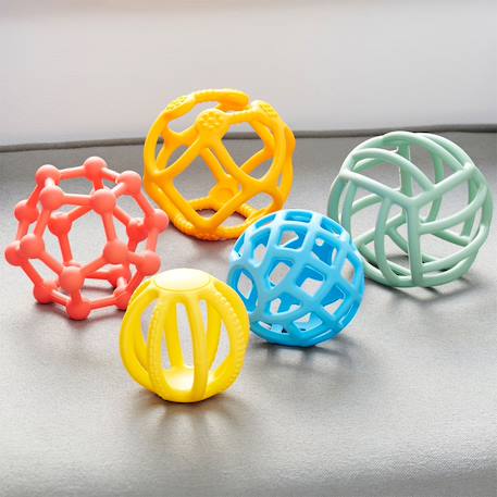 Lot de 5 flexi balles - arc-en-ciel Multi-coloured 3 - vertbaudet enfant 