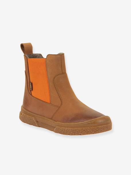 Boots enfants PULSE TEX CHELYS WOOL Froddo bleu nuit+caramel+noir 2 - vertbaudet enfant 