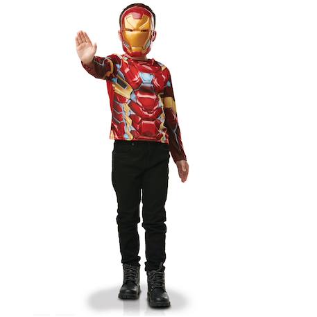 Top iron man avec masque Rouge 1 - vertbaudet enfant 