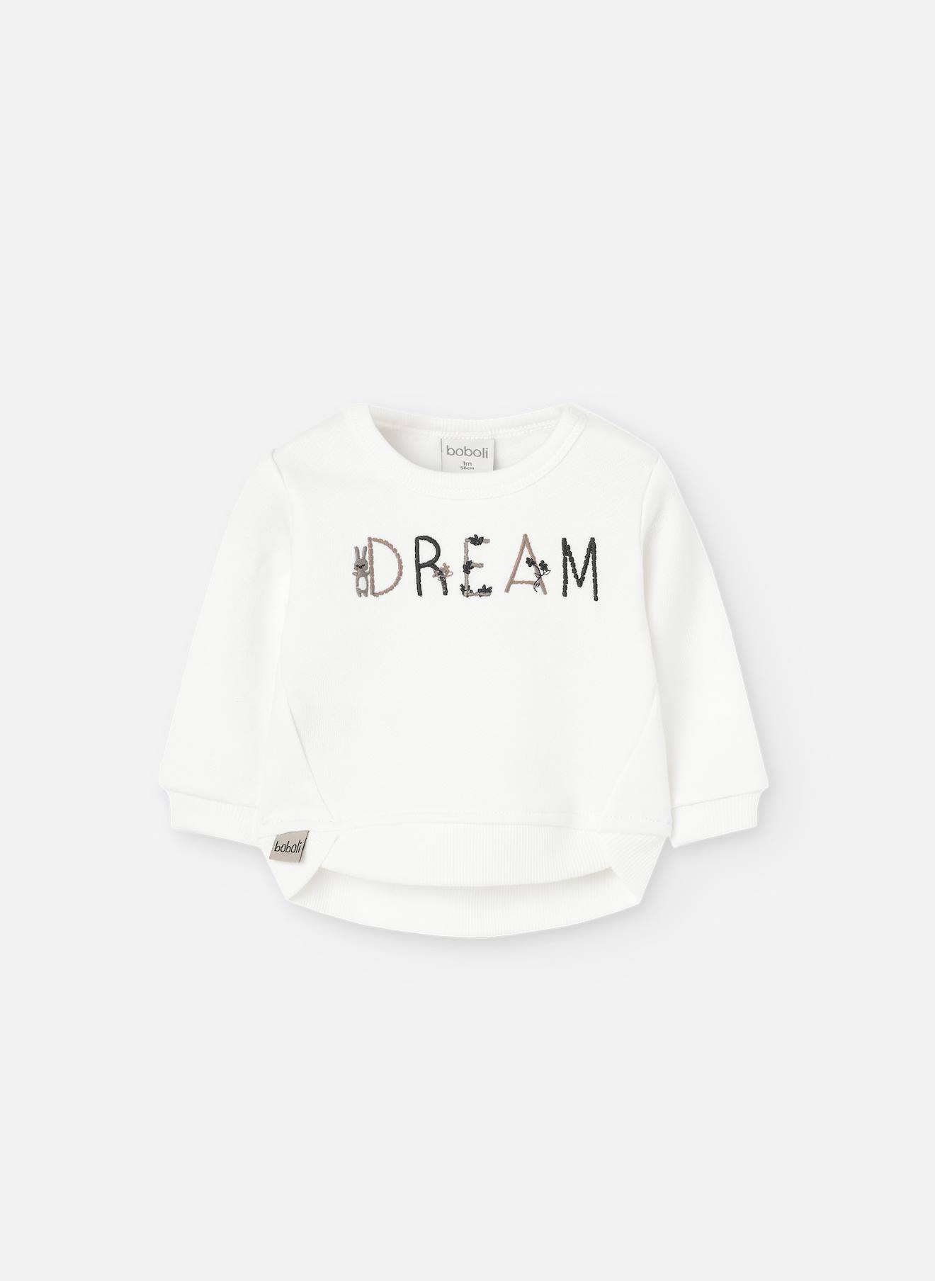 Ensemble Sweat-shirt + Pantalon Bébé VERTBAUDET - Sweat Rayé Avec Motif Brodé, Pantalon à Poches, 100% Coton - 7