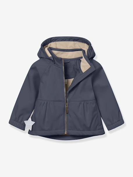 Veste softshell MATBRIDDI fille MINI A TURE bleu foncé+prune 2 - vertbaudet enfant 