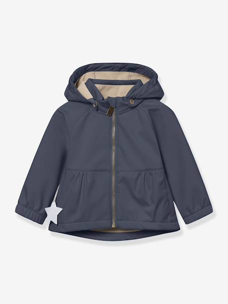 Veste softshell MATBRIDDI fille MINI A TURE bleu foncé+prune 1 - vertbaudet enfant 
