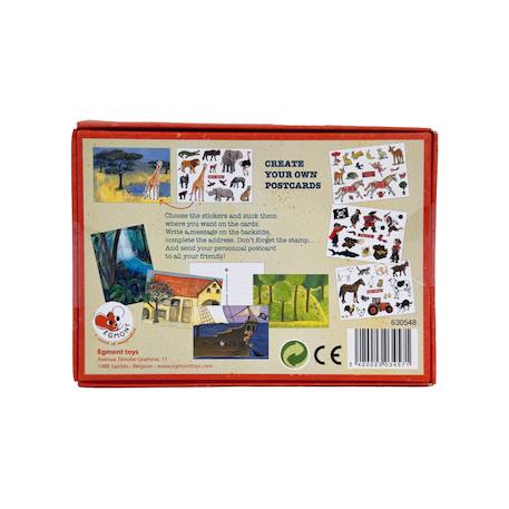 Cartes postales avec autocollants Beige 3 - vertbaudet enfant 