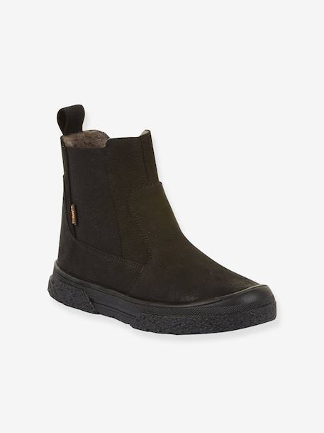 Boots enfants PULSE TEX CHELYS WOOL Froddo bleu nuit+noir 2 - vertbaudet enfant 