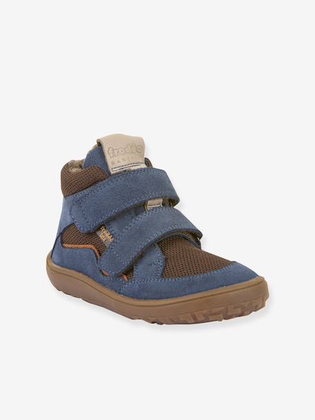 Bottes pieds nus enfants BAREFOOT TEX WOOL Froddo bleu+gris ardoise 1 - vertbaudet enfant 