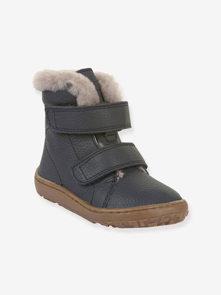 Bottes pieds nus enfants BAREFOOT FURRY Froddo bleu nuit+bordeaux 1 - vertbaudet enfant 