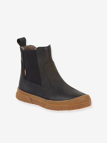 Boots enfants PULSE TEX CHELYS WOOL Froddo bleu nuit+noir 1 - vertbaudet enfant 