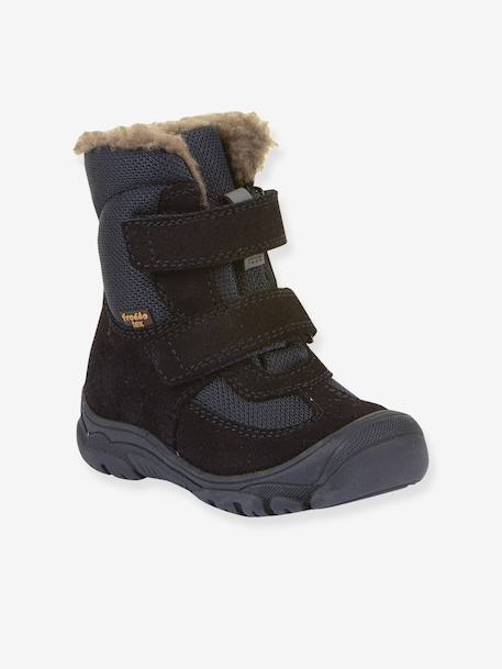 Boots enfants LINZ WOOL TEX HIGH Froddo bleu nuit+bordeaux 1 - vertbaudet enfant 