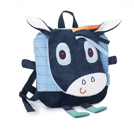Sac à dos ignace Bleu, blanc, orange 1 - vertbaudet enfant 