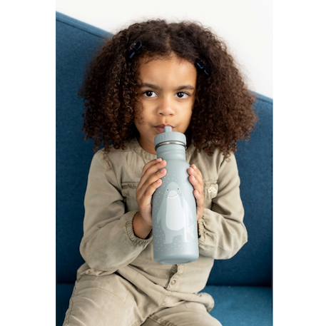 Gourde enfant en acier inoxydable 500 ml Gris+Violet 4 - vertbaudet enfant 