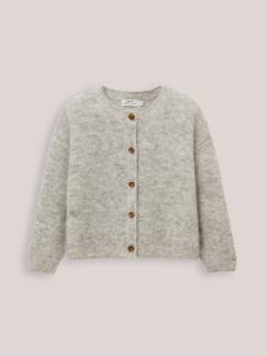 -Cardigan avec laine et mohair