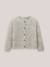 Cardigan avec laine et mohair Gris chine clair 1 - vertbaudet enfant 