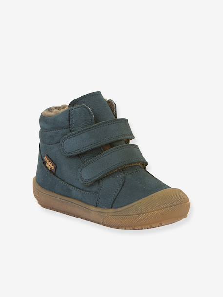 Boots enfants OLLIE WOOL TEX Froddo bleu nuit+bleu pétrole+caramel 2 - vertbaudet enfant 