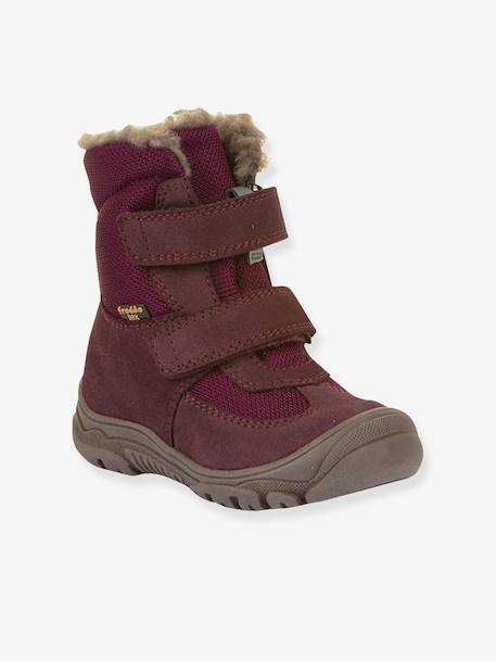Boots enfants LINZ WOOL TEX HIGH Froddo bleu nuit+bordeaux 2 - vertbaudet enfant 