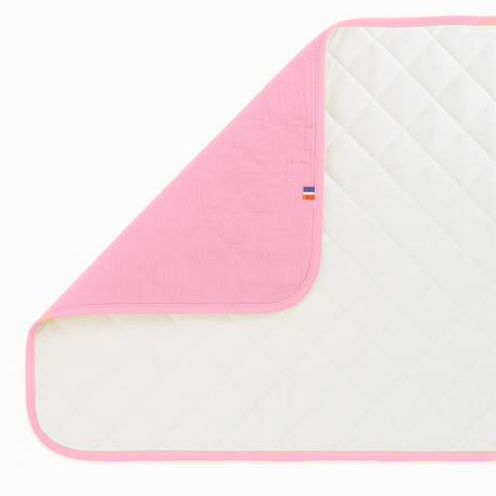 Tapis à langer nomade en coton bio Blanc+Fraise+Honey+Rose+Vert+Vichy 19 - vertbaudet enfant 