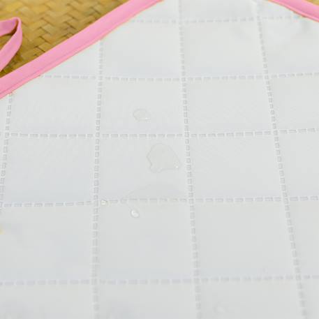 Tapis à langer nomade en coton bio Blanc+Fraise+Honey+Rose+Vert+Vichy 21 - vertbaudet enfant 