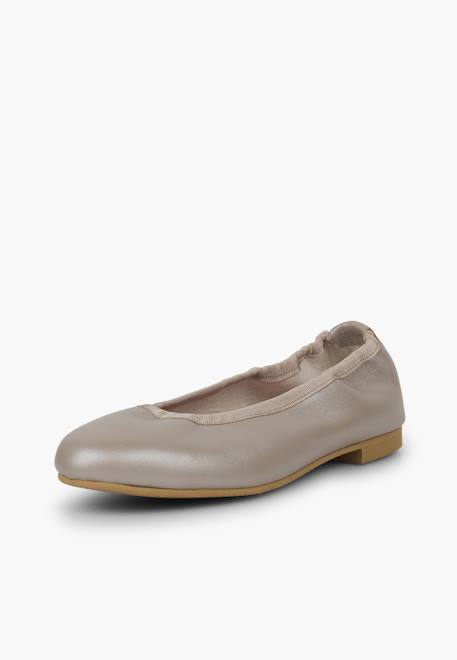 Ballerines fille  cuir nacré Argent+Couleur chair+Or+Rose pâle 8 - vertbaudet enfant 