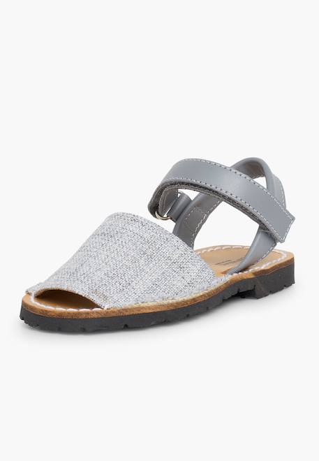 Sandales avarcas enfants tissu Gris 2 - vertbaudet enfant 