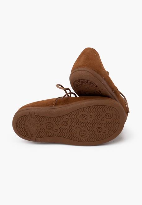 Derbies suède languette franges Bleu marine+Gris+Taupe 15 - vertbaudet enfant 