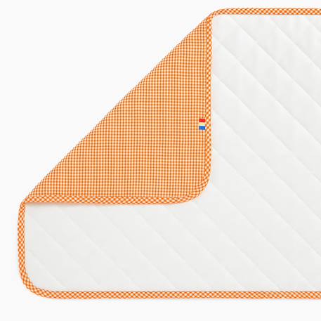 Tapis à langer nomade en coton bio Blanc+Fraise+Honey+Rose+Vert+Vichy 31 - vertbaudet enfant 