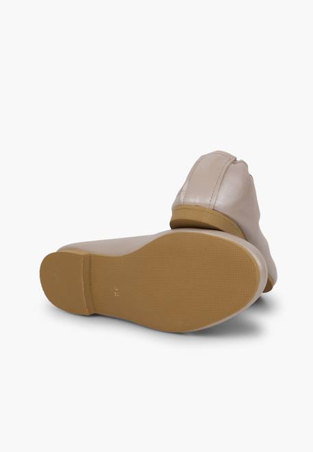 Ballerines fille  cuir nacré Argent+Couleur chair+Or+Rose pâle 21 - vertbaudet enfant 
