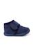 Chaussons barefoot velours côtelé fermeture à scratch Bleu marine+Pierre 1 - vertbaudet enfant 