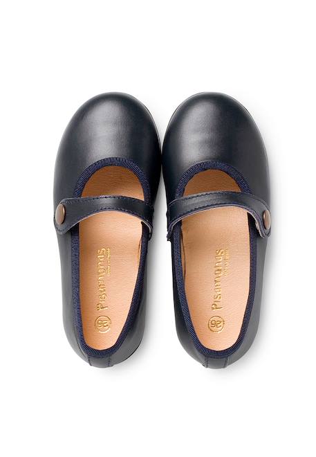 Chaussures à boucle fille cuir couleurs Bleu marine+Rouge 5 - vertbaudet enfant 