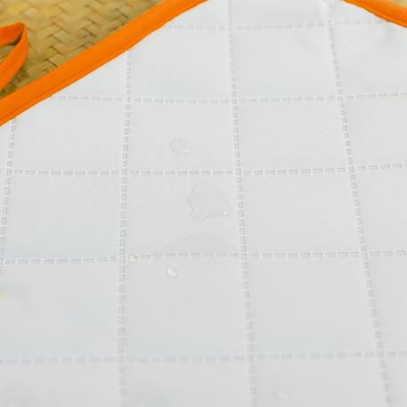Tapis à langer nomade en coton bio Blanc+Fraise+Honey+Rose+Vert+Vichy 9 - vertbaudet enfant 