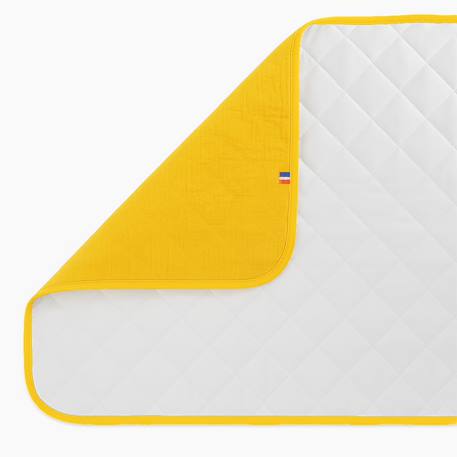 Tapis à langer nomade en coton bio Blanc+Fraise+Honey+Rose+Vert+Vichy 13 - vertbaudet enfant 