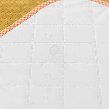 Tapis à langer nomade en coton bio Blanc+Fraise+Honey+Rose+Vert+Vichy 34 - vertbaudet enfant 