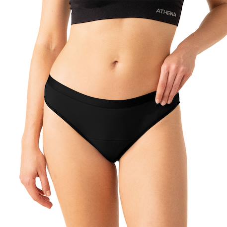 Lot de 3 tangas menstruels femme athena Noir+Skin doré 2 - vertbaudet enfant 
