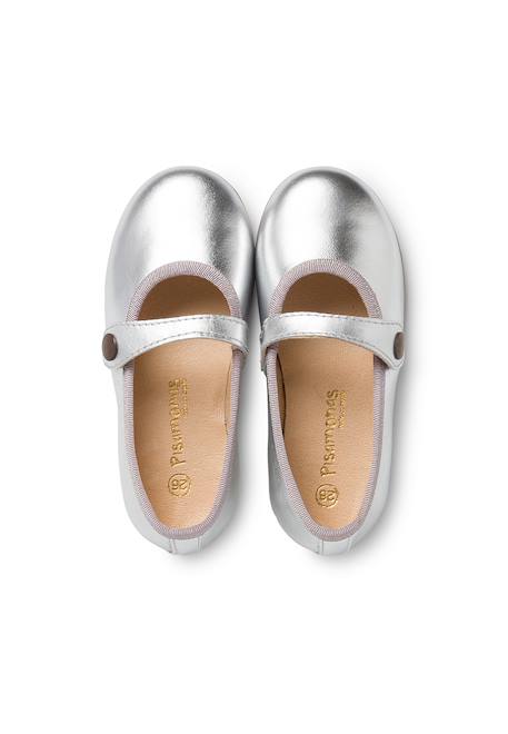 Chaussures à boucle fille cuir couleurs Argent+Bleu marine+Rouge 5 - vertbaudet enfant 