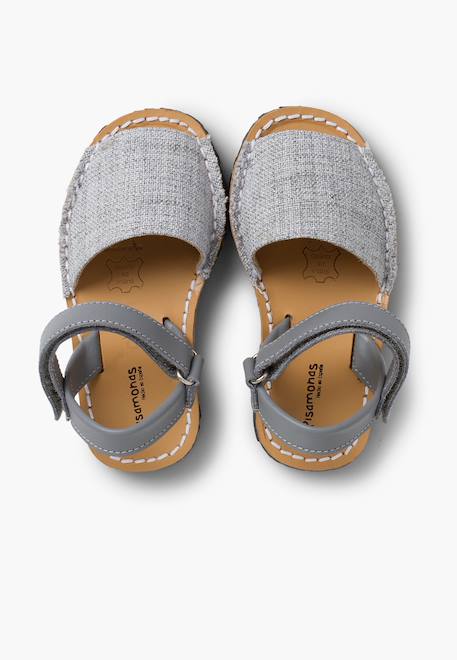 Sandales avarcas enfants tissu Gris 5 - vertbaudet enfant 