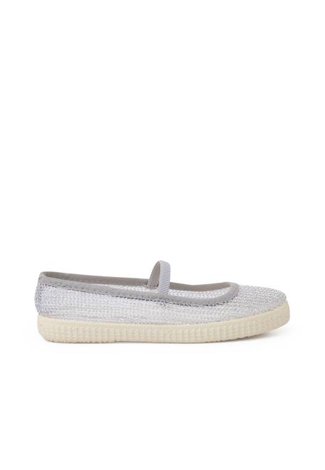 Ballerine fille en résille métallisée Argent+Or 1 - vertbaudet enfant 