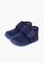 Chaussons barefoot velours côtelé fermeture à scratch Bleu marine+Pierre 4 - vertbaudet enfant 