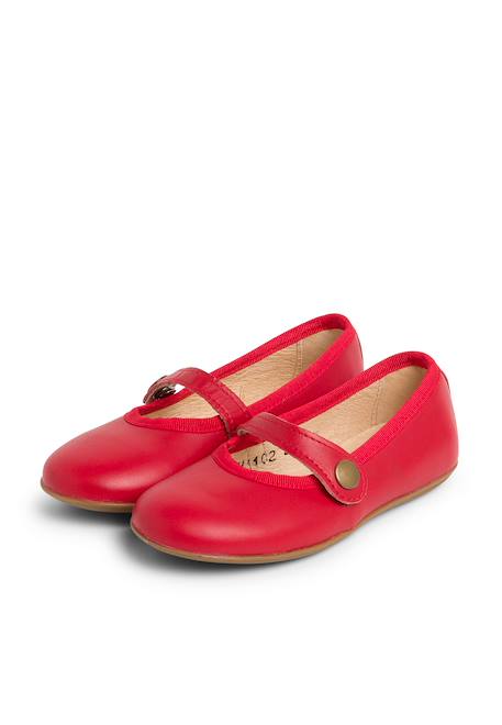 Chaussures à boucle fille cuir couleurs Bleu marine+Rouge 10 - vertbaudet enfant 