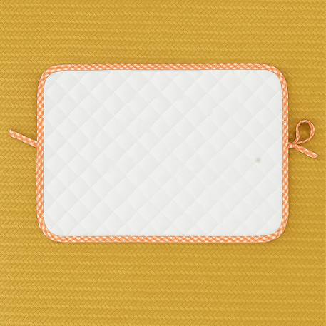Tapis à langer nomade en coton bio Blanc+Fraise+Honey+Rose+Vert+Vichy 33 - vertbaudet enfant 