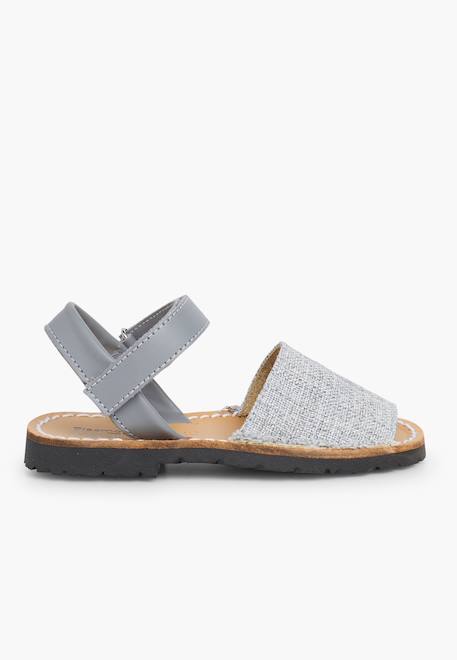Sandales avarcas enfants tissu Gris 1 - vertbaudet enfant 