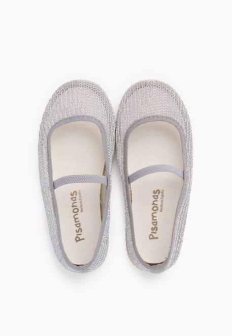 Ballerine fille en résille métallisée Argent+Or 5 - vertbaudet enfant 