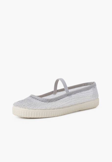 Ballerine fille en résille métallisée Argent+Or 2 - vertbaudet enfant 