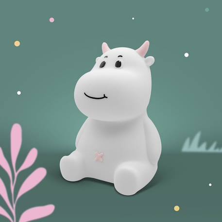 Veilleuse rechargeable vache rose Blanc, bleu, noir+Blanc, rose, noir 9 - vertbaudet enfant 