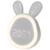 Réveil lapin rose Blanc+Rose 1 - vertbaudet enfant 