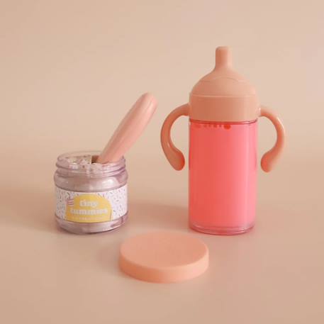 Coffret repas petit pot et biberon magiques pour poupée anniversaire Rose 3 - vertbaudet enfant 