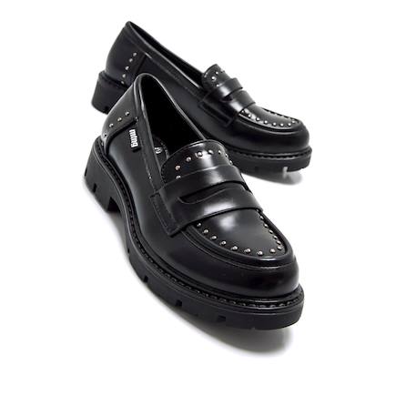 Mocassin fille synthétique Black 6 - vertbaudet enfant 
