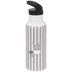 Puériculture-Gourde isotherme botton bandes (500 ml)